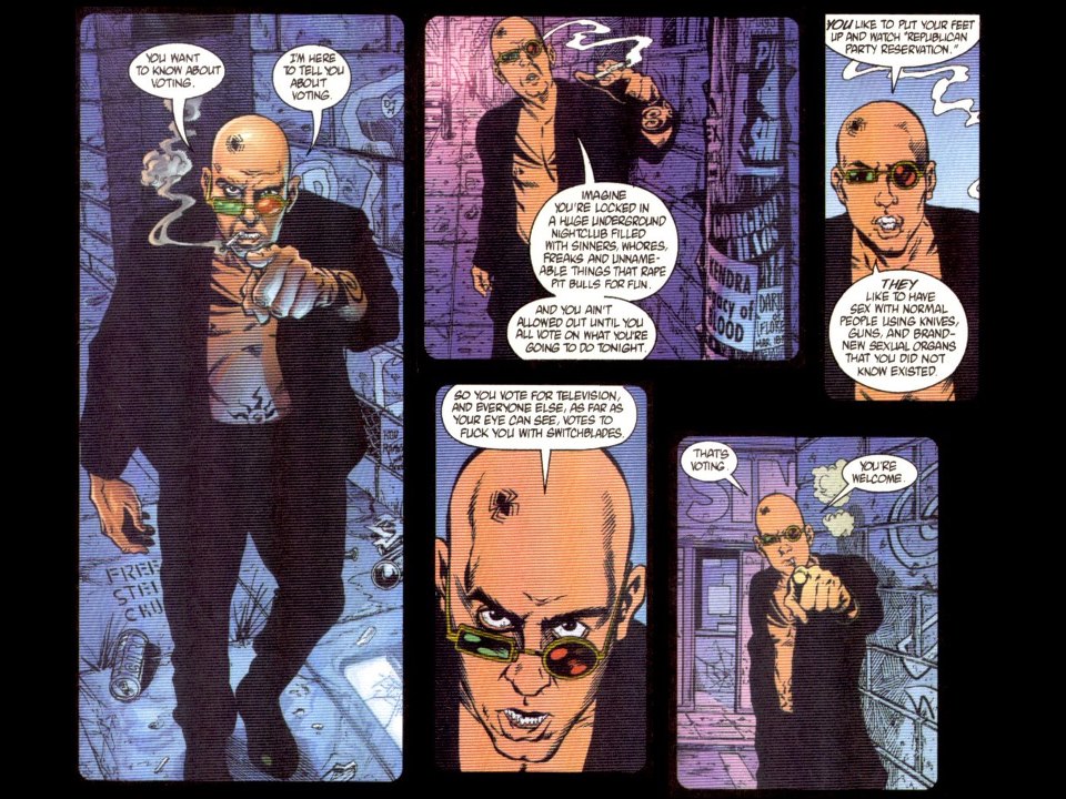 Spider Jerusalem on Democracy